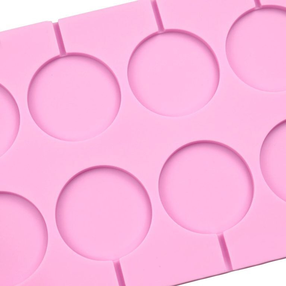 Форма силиконовая  «Леденцы» 8 ячеек (высота 0,5 см)