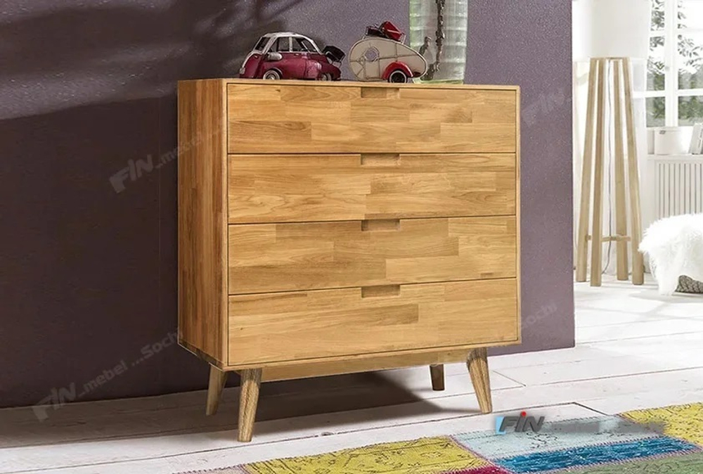арт. 5019 ДУБ Комод "Ирвинг" 1, 4-ящика 800х845х450