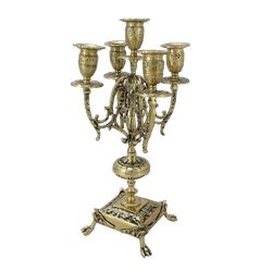 Bello De Bronze Каминные часы с канделябрами "Арте Нова"