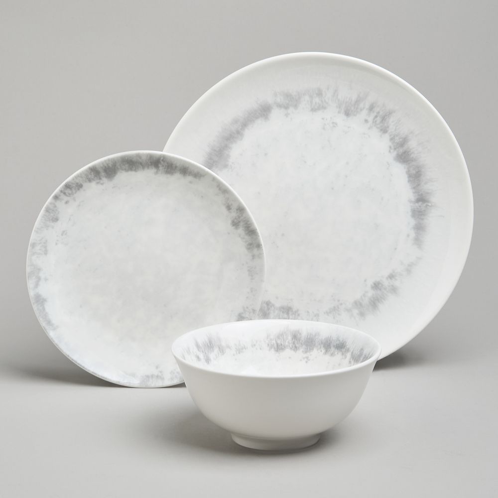 НАБОР ОБЕДЕННЫЙ BRONCO "DAILY" НА 4 ПЕРСОНЫ 12 ПРЕДМЕТОВ СЕРЫЙ