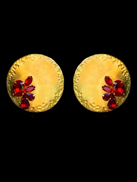 Серьги ЗЕРКАЛО со стразами (под заказ)