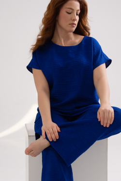 Блузка женская 3256зпа, василёк #527Вас093256зпа