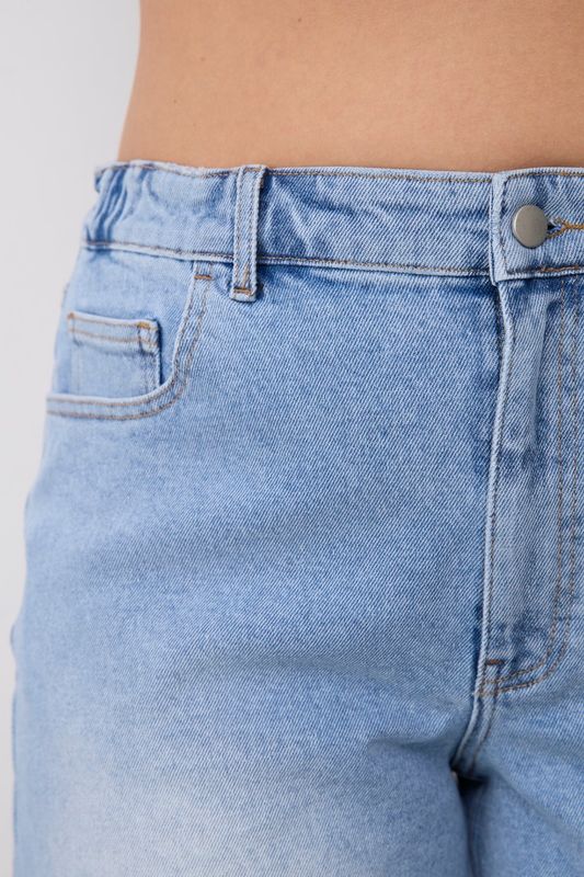 Шорты из денима на резинке, голубой