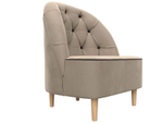 Кресло Амиса, Бежевый\Коричневый, Велюр, 110038