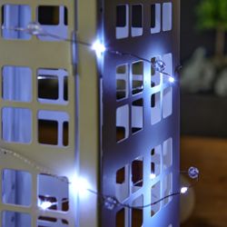 ULD-S1900-020-STB-2AA WHITE IP20 BEADS MINI Гирлянда светодиодная на батарейках 2AA не в-к. Бусины мини. 1.9м. 20 светодиодов. Белый свет. Провод прозрачный. TM Uniel