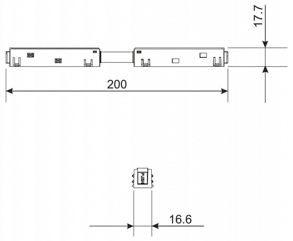 Соединитель гибкий для треков Elektrostandard Slim Magnetic a061246