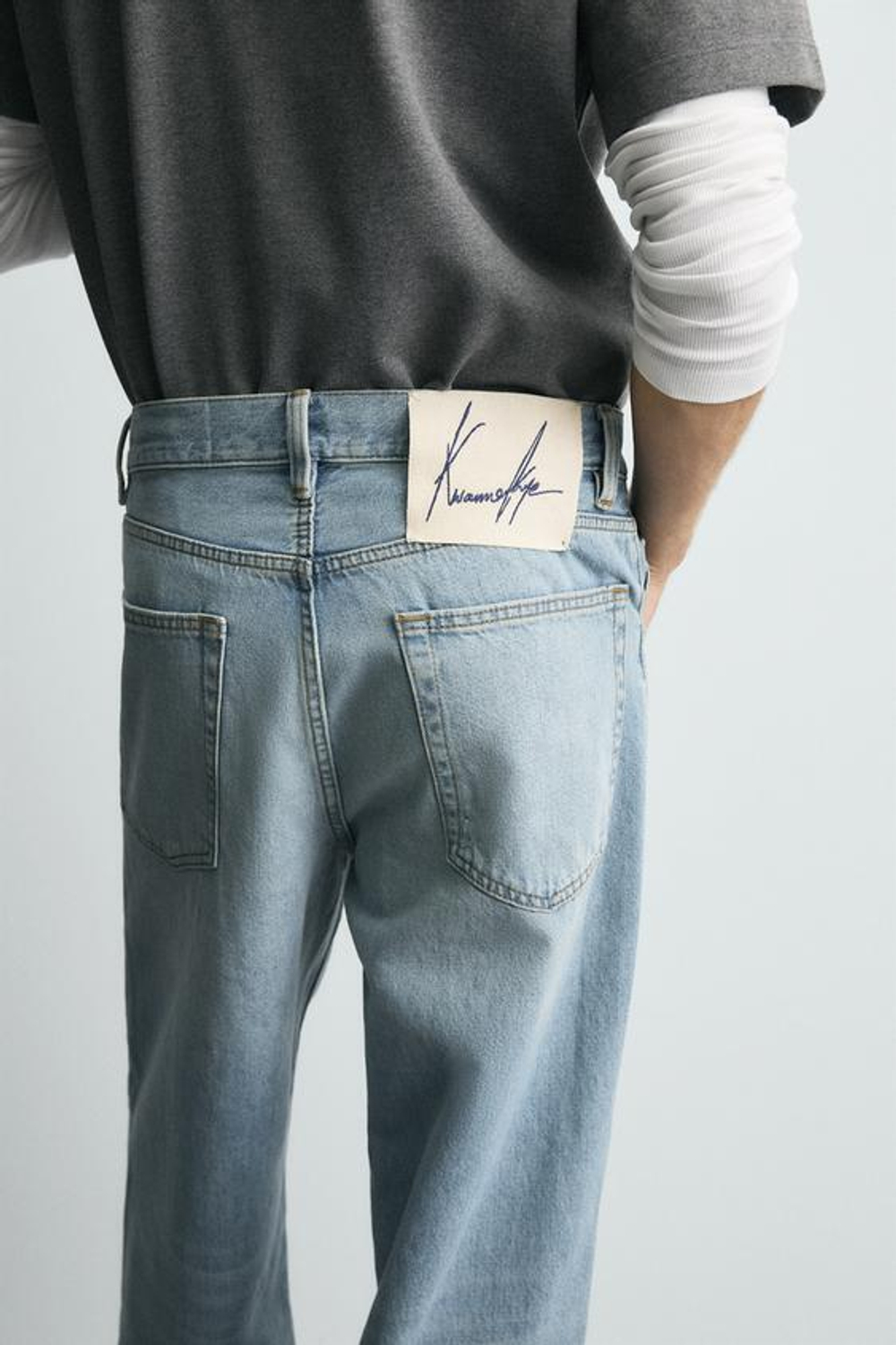 ZARA ДЖИНСЫ BAGGY © OTIS KWAME KYE QUAICOE, ГОЛУБОЙ