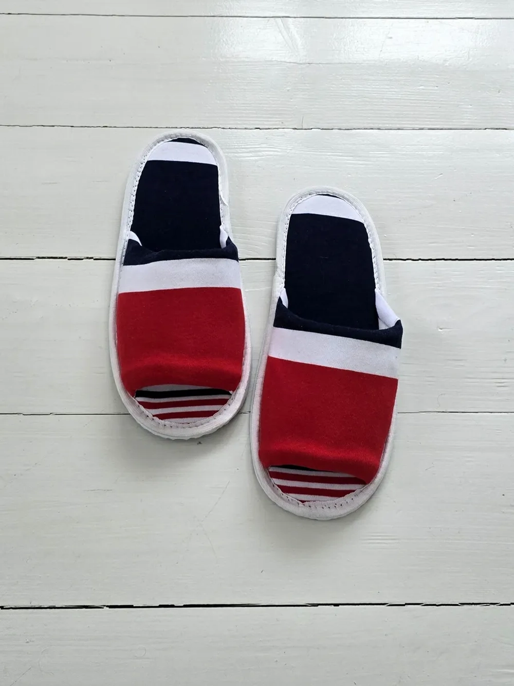 Тапочки в полоску открытые вар.7