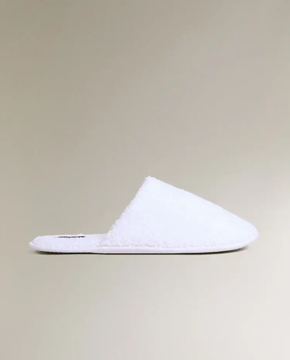 ZARA HOME МАХРОВЫЕ ТАПОЧКИ, БЕЛЫЙ