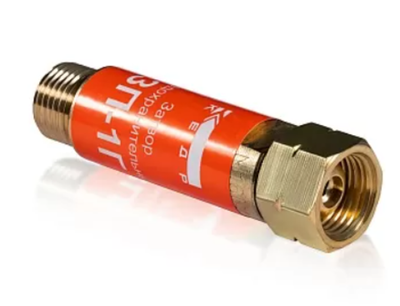 Затвор предохранительный КЕДР ЗП-1Г (пропан, ацетилен), на выход редуктора, М16х1,5LH левая резьба