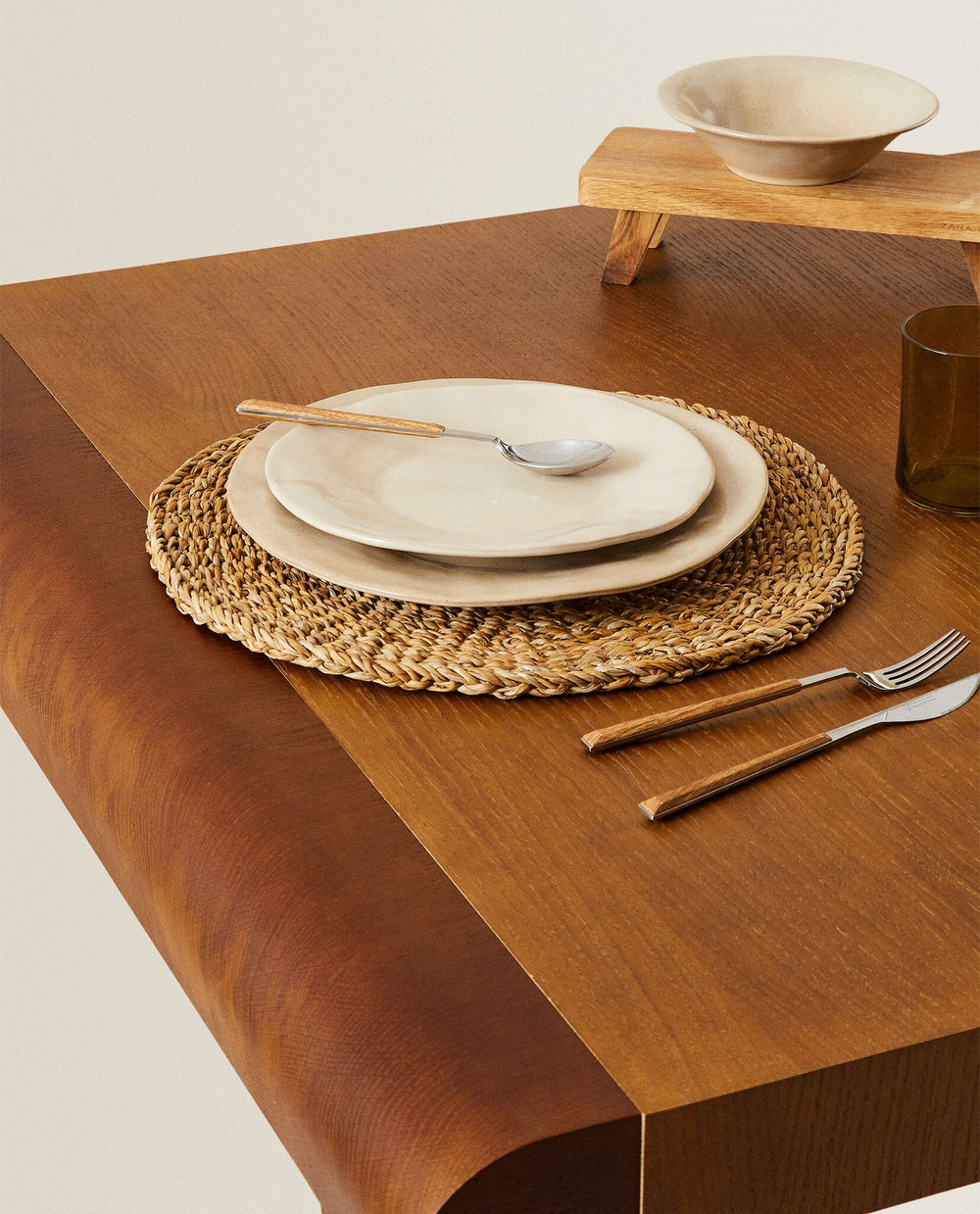 ZARA HOME ПОДСТАВКА ИЗ ПЛЕТЕННОГО ВОЛОКНА