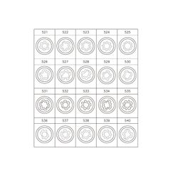 KING TONY (9BW0120) Набор насадок для монтажа/демонтажа секреток колес VW, 20 предметов