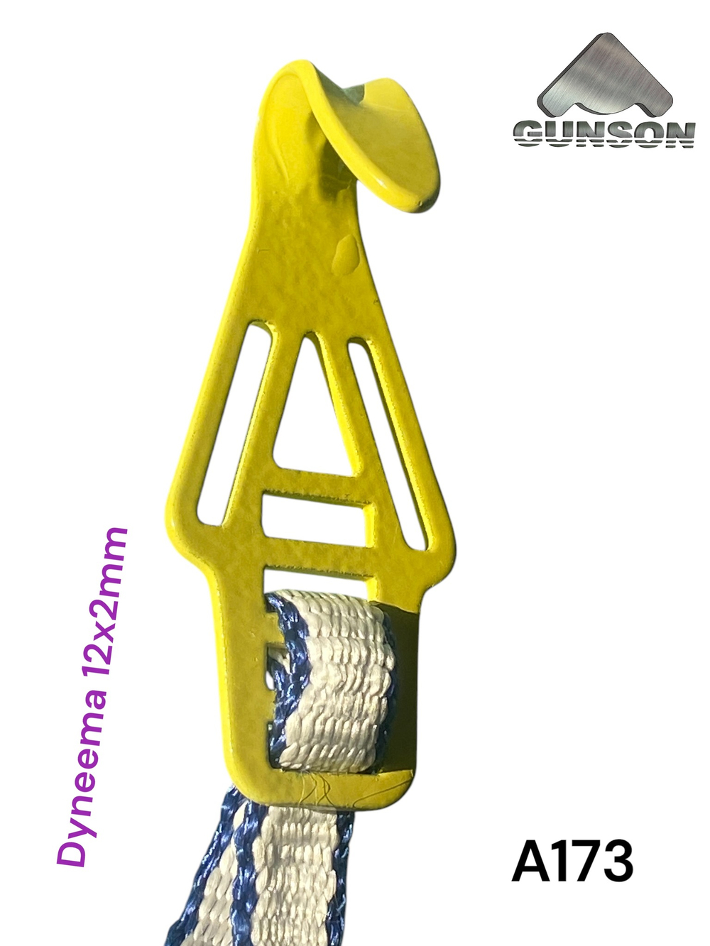 A173 Крюк для крюконоги 30ХГСА /2mm/12х2 Dyneema / желтый / t-50C/20g