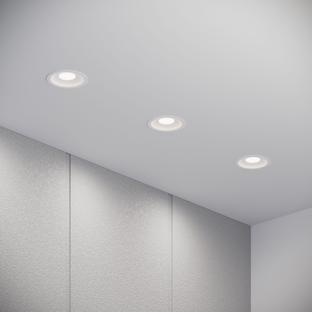 Встраиваемый светодиодный светильник Elektrostandard Combi 25068/LED 15W 4000K белый