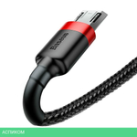 Кабель Baseus Cafule 1m Red/Black (CAMKLF-B91)