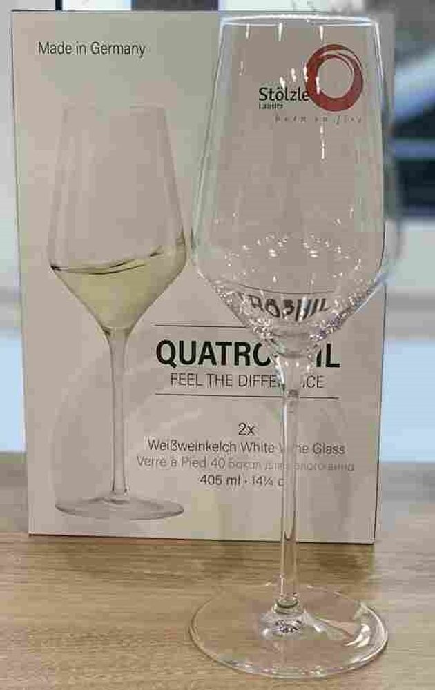 Подарочный набор бокалов для вина Quatrophil, 405 мл, хрустальное стекло Stolzle
