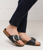 Шлепанцы кожаные madrid Birkenstock - черный(1006523)