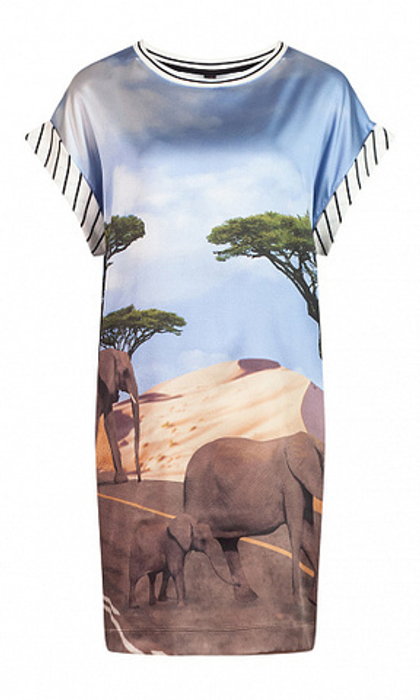 Marc Cain Платье с принтом сафари