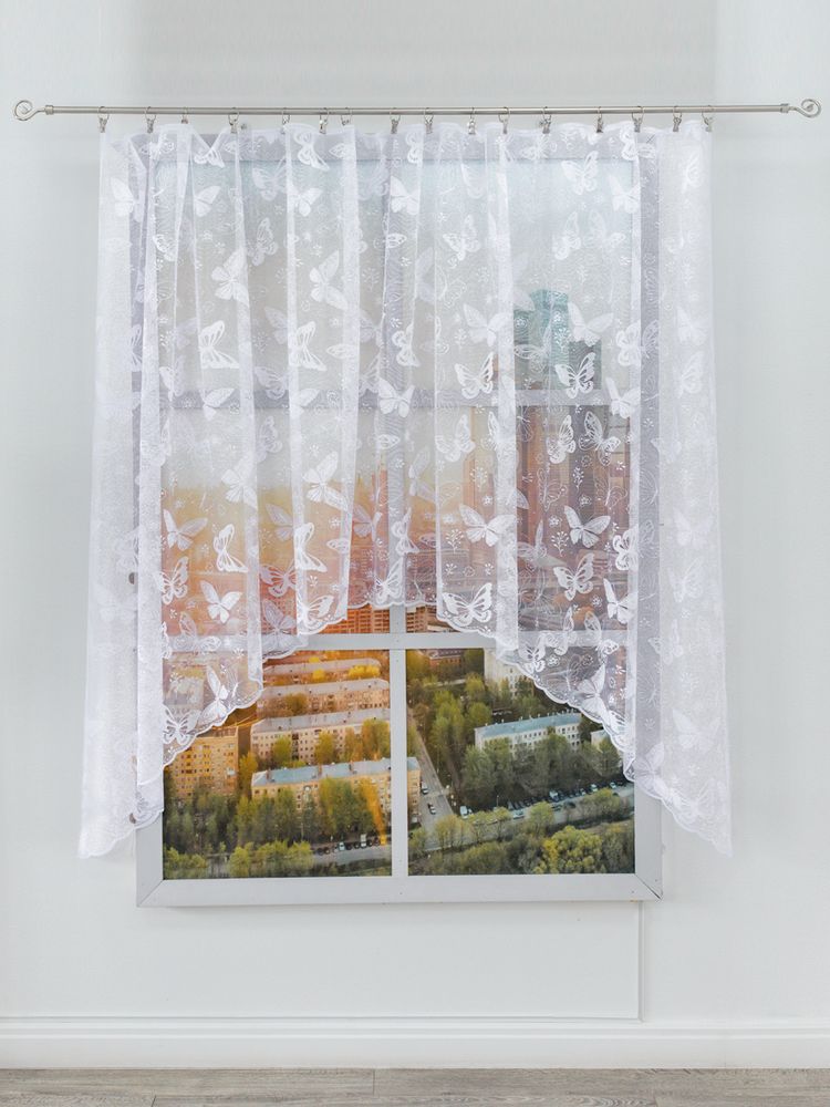 Тюлевая арка жаккард, пр-во Турция, 180*320 см