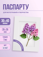 Паспарту 30х40 см белый арт.80993040