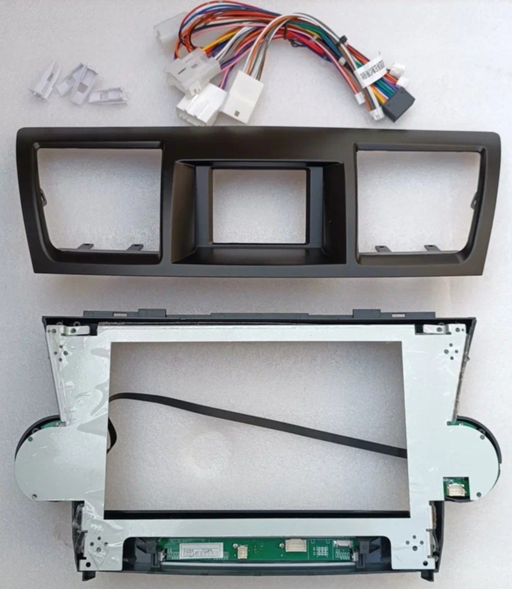 Магнитола для Toyota Highlander 2 2007-2013 XU40 - Carmedia SF-1431-2 Android 10, 8-ядер, SIM-слот (кнопки + крутилки)