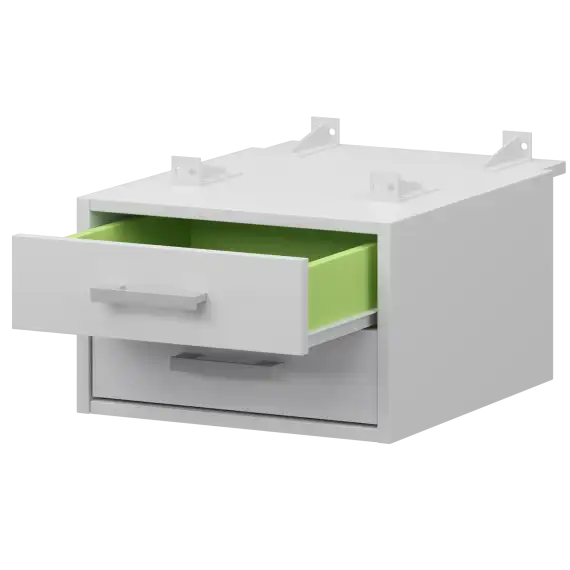 Тумба подвесная для столов на м/каркасе гл.730 мм АМТ2-02.73  432x546x296 Арго-М