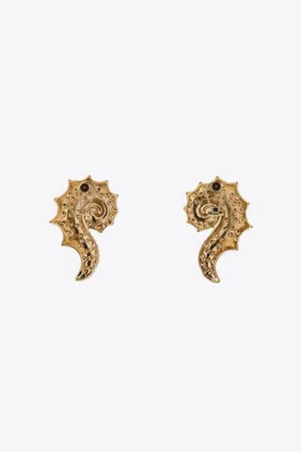 ZARA СЕРЬГИ-РАКУШКИ СО СТРАЗАМИ, ЗОЛОТИСТЫЙ