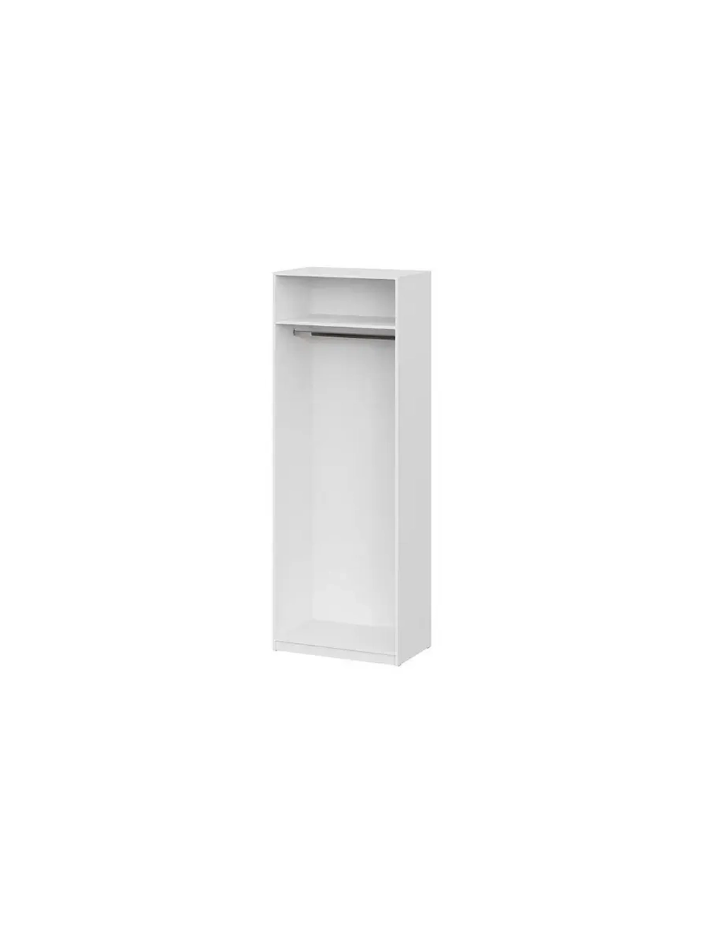 Шкаф для одежды распашной Белый текстурный 80х51х221 см