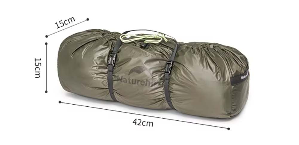 Палатка Naturehike Opalus Si 3-местная, алюминиевый каркас, темно-зеленая