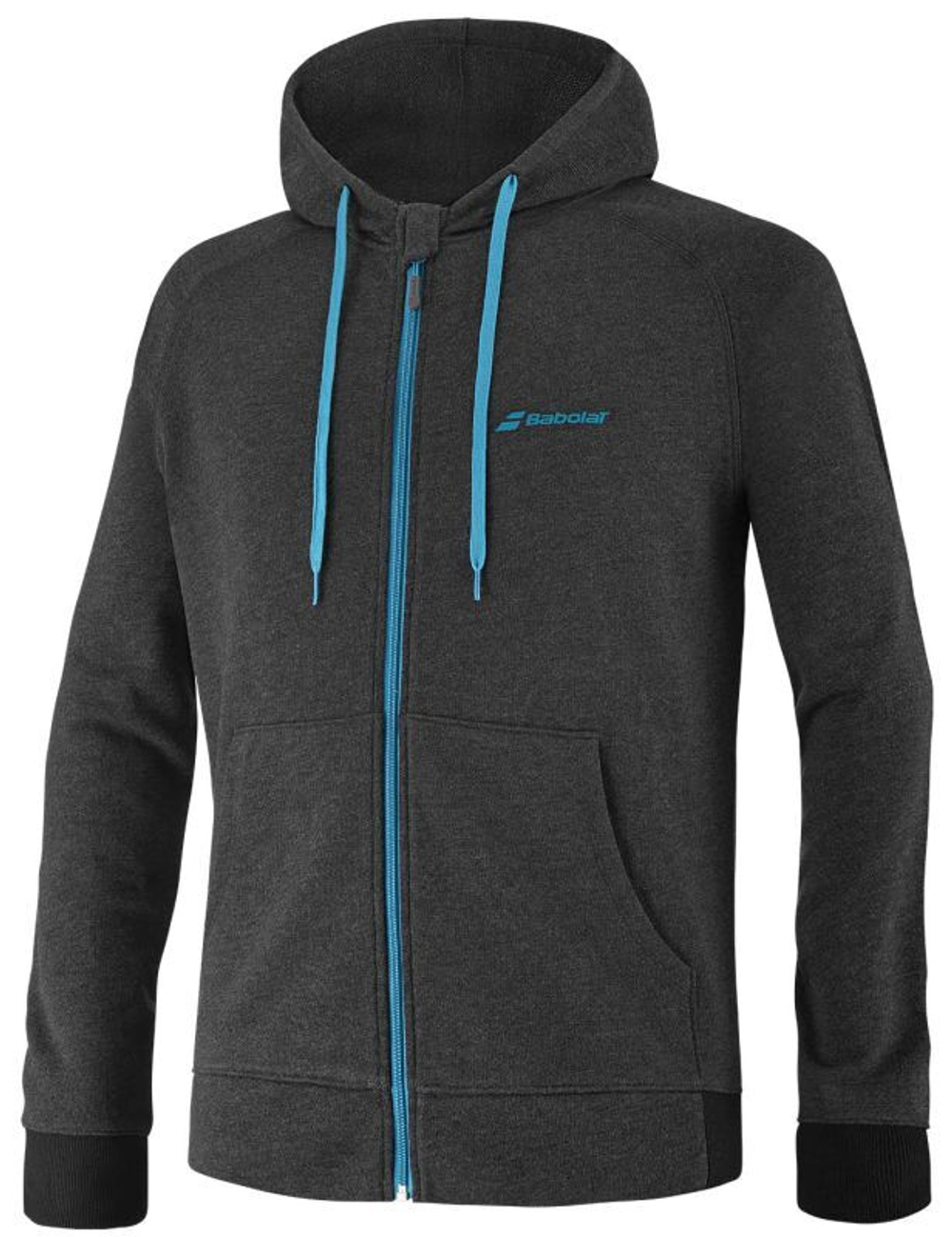 Кофта для мальчика теннисная Babolat Exercise Hood Jacket Boy - black heather