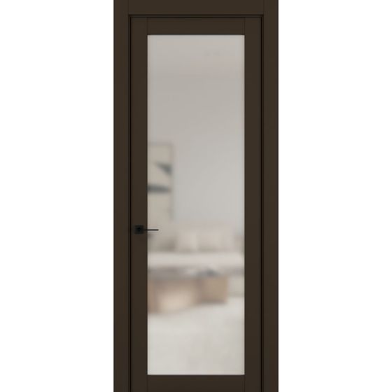 Цена на Межкомнатная дверь керамик NC 2 коричневый остеклённая Купить Межкомнатная дверь керамик NC 2 коричневый остеклённая