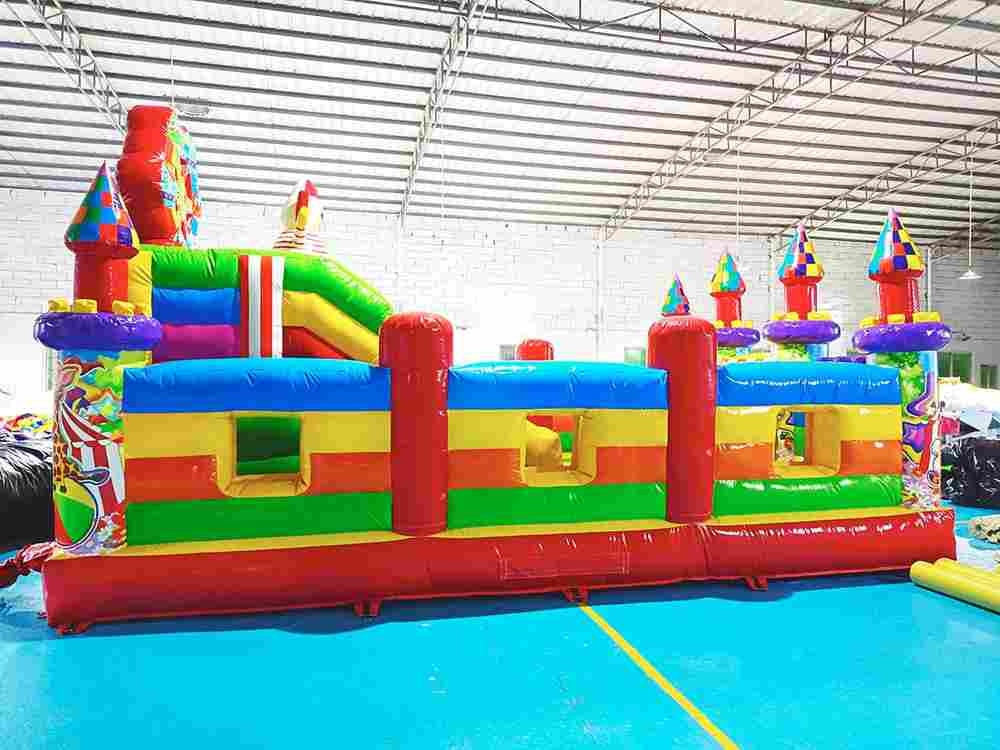 Надувной батут "Цирк приехал" с горкой