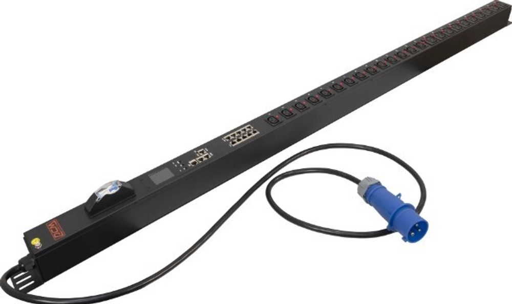 Блок распределения питания  Powercom PDU-32AVMS24-14C3-10C9-1P