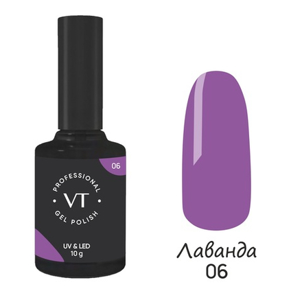 Гель-лак Лаванда 06, 10мл., Velvet