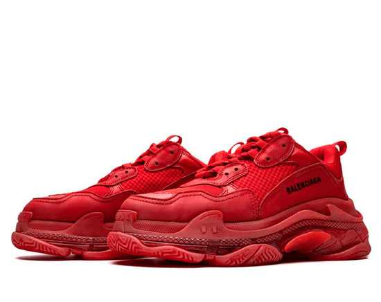 Кроссовки Balenciaga Triple S Clear Sole Red