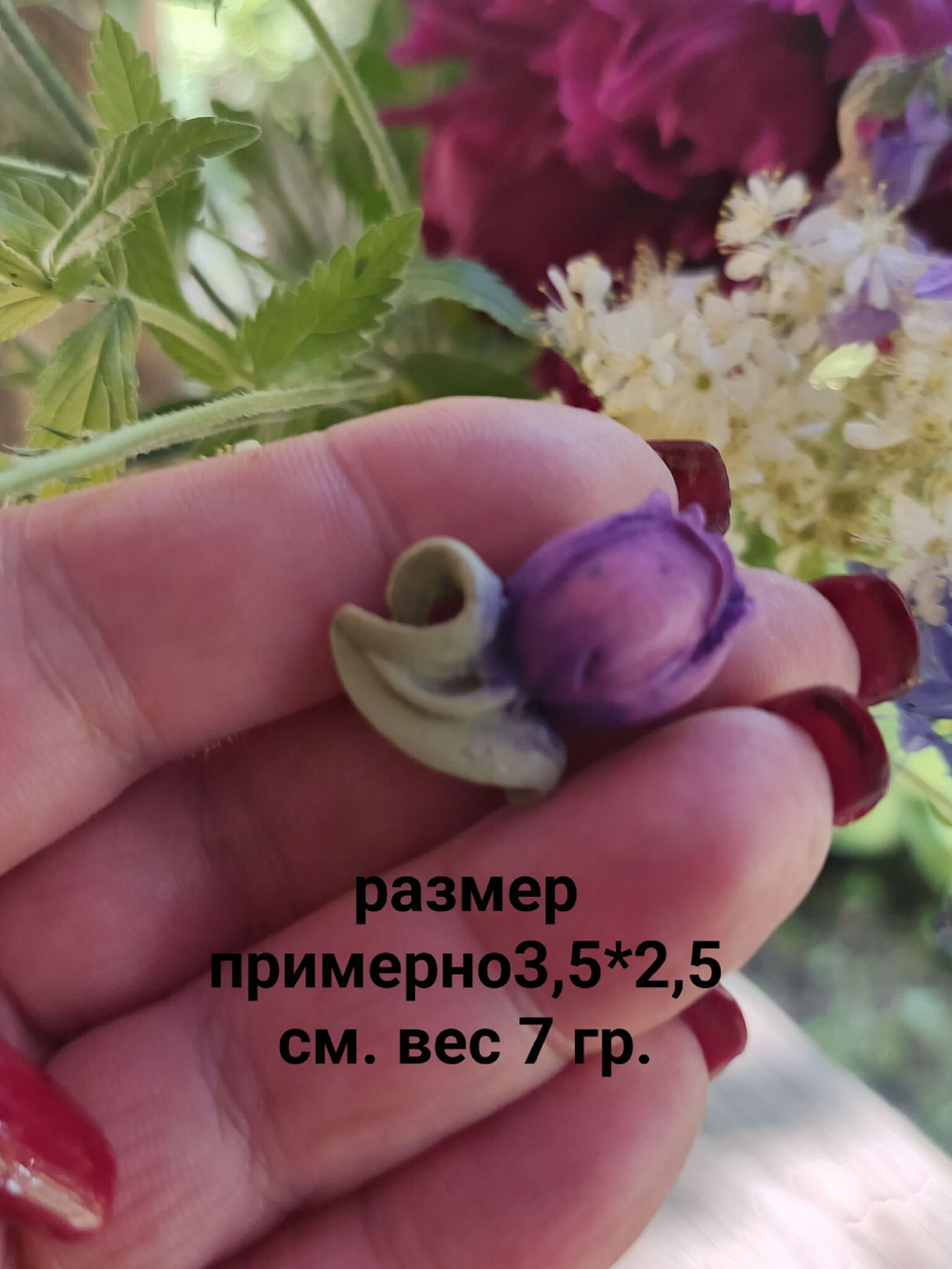 Брошь Спящий котенок черный авторская из полимерной глины ручной работы