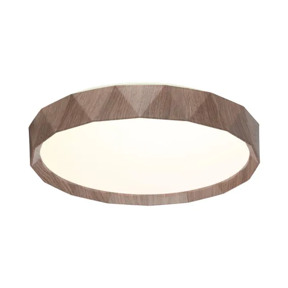7637/AL BASICA SN 169 Светильник пластик/корич. под дер. LED 18Вт 4000K D295 IP43 ZIF WOOD