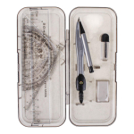 Готовальня 7 предм. циркуль-автомат, стержни,ластик, 4 лин,пласт.футляр