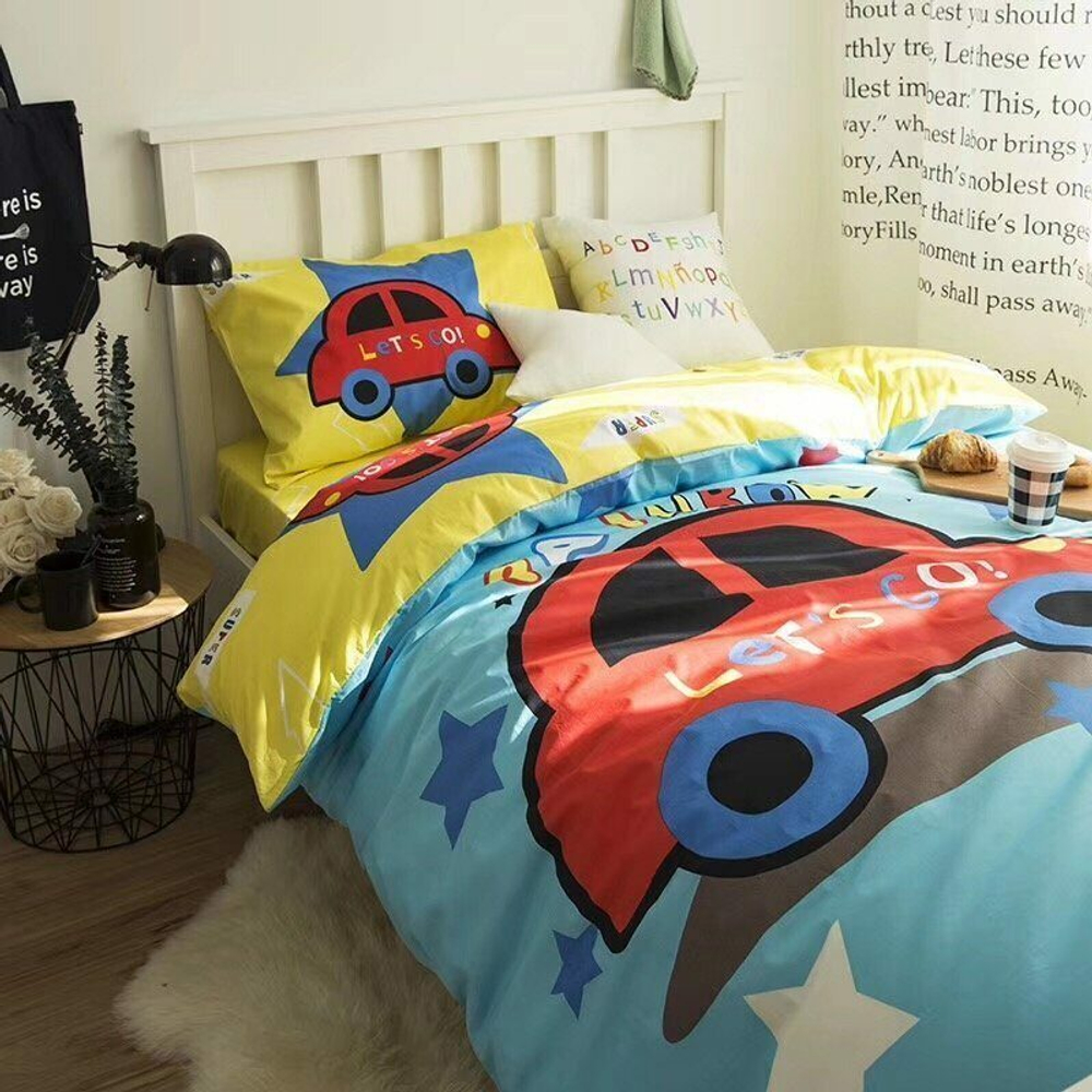 Комплект постельного белья Сатин Детский на резинке CDR021