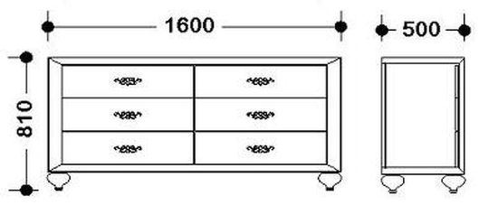 Комод PALERMO, FRATELLI BARRI