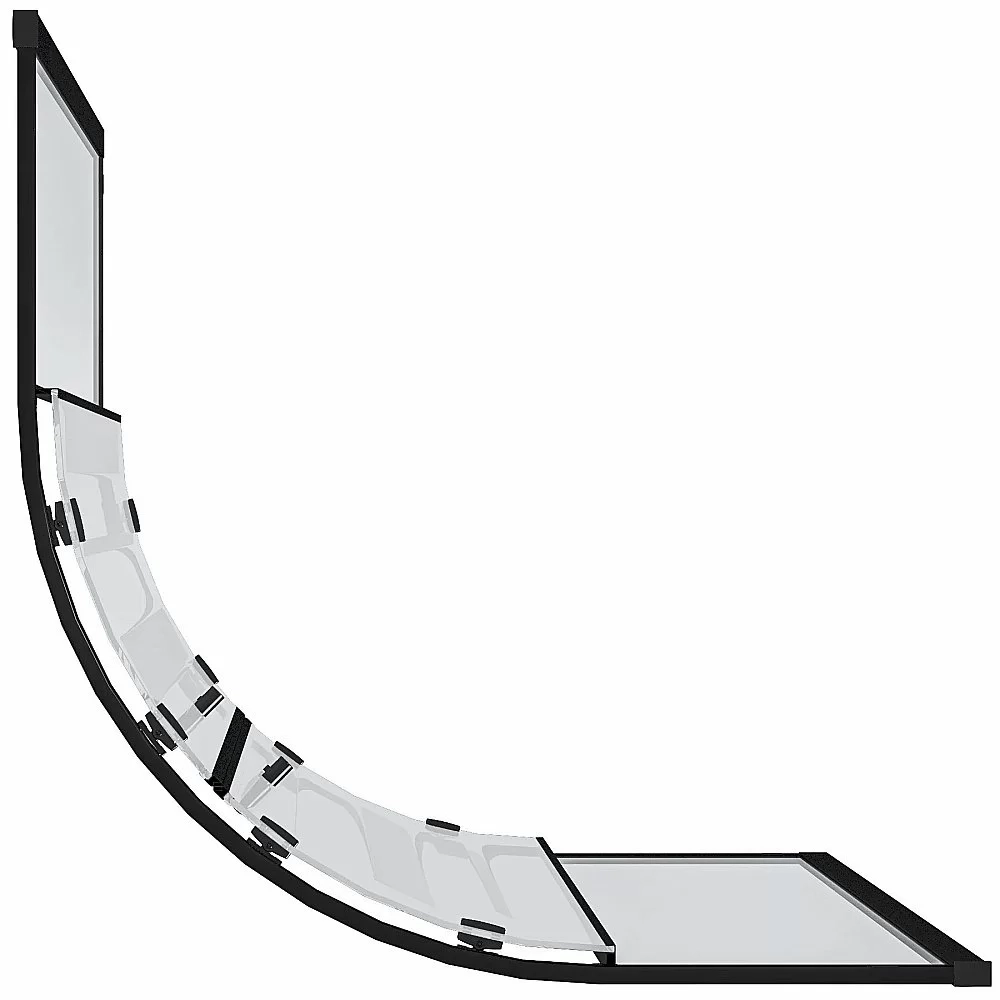Душевой уголок Good Door Cube 80х80 КУ00016 стекло прозрачное/профиль черный матовый
