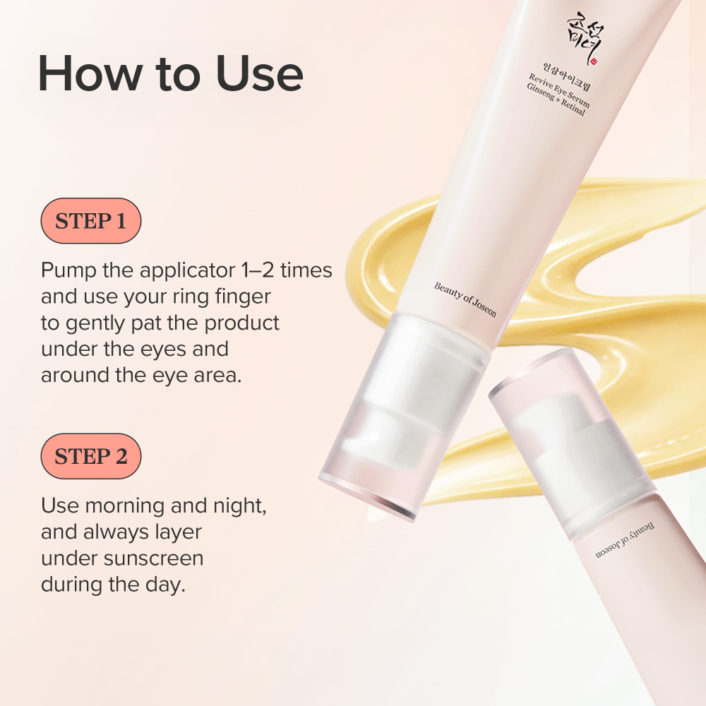 Beauty of Joseon, Revive Eye Serum, женьшень и ретиналь, 30 мл (1,01 жидк. унц.)