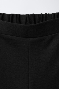 ZARA ШИРОКИЕ БРЮКИ С ВЫШИВКОЙ, ЧЕРНЫЙ