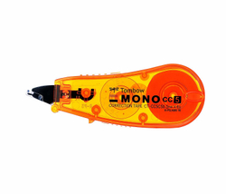 Компактный штрих-корректор Tombow Mono СС. Модель: CT-CC5С50. Цвет корпуса: прозрачно-оранжевый. Ширина ленты: 5 мм. Длина: 6 метров.