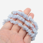 Сапфирин натуральный (голубой агат), бусины фриформ, 5-12мм