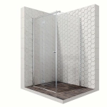 Душевой уголок Ambassador Diamond 12011106 100x100 стекло прозрачное/профиль хром