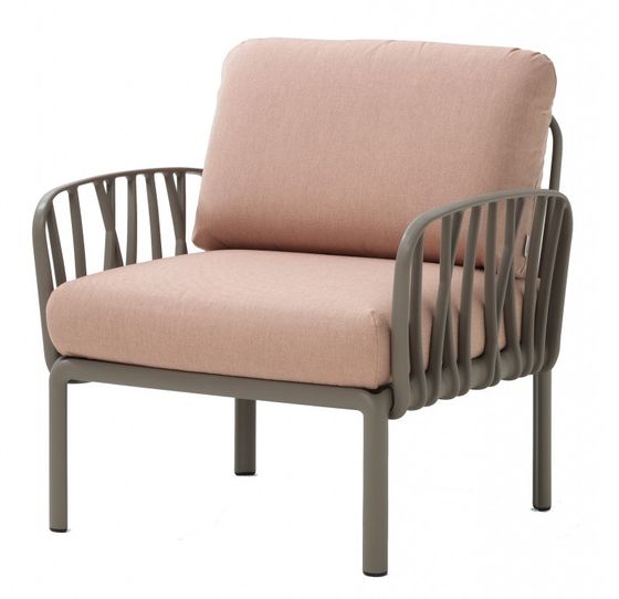 Модульное кресло Komodo Poltrona, тортора, розовый