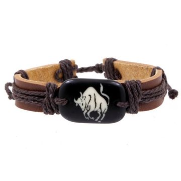 Фенечка - 23 Телец (коричневая)