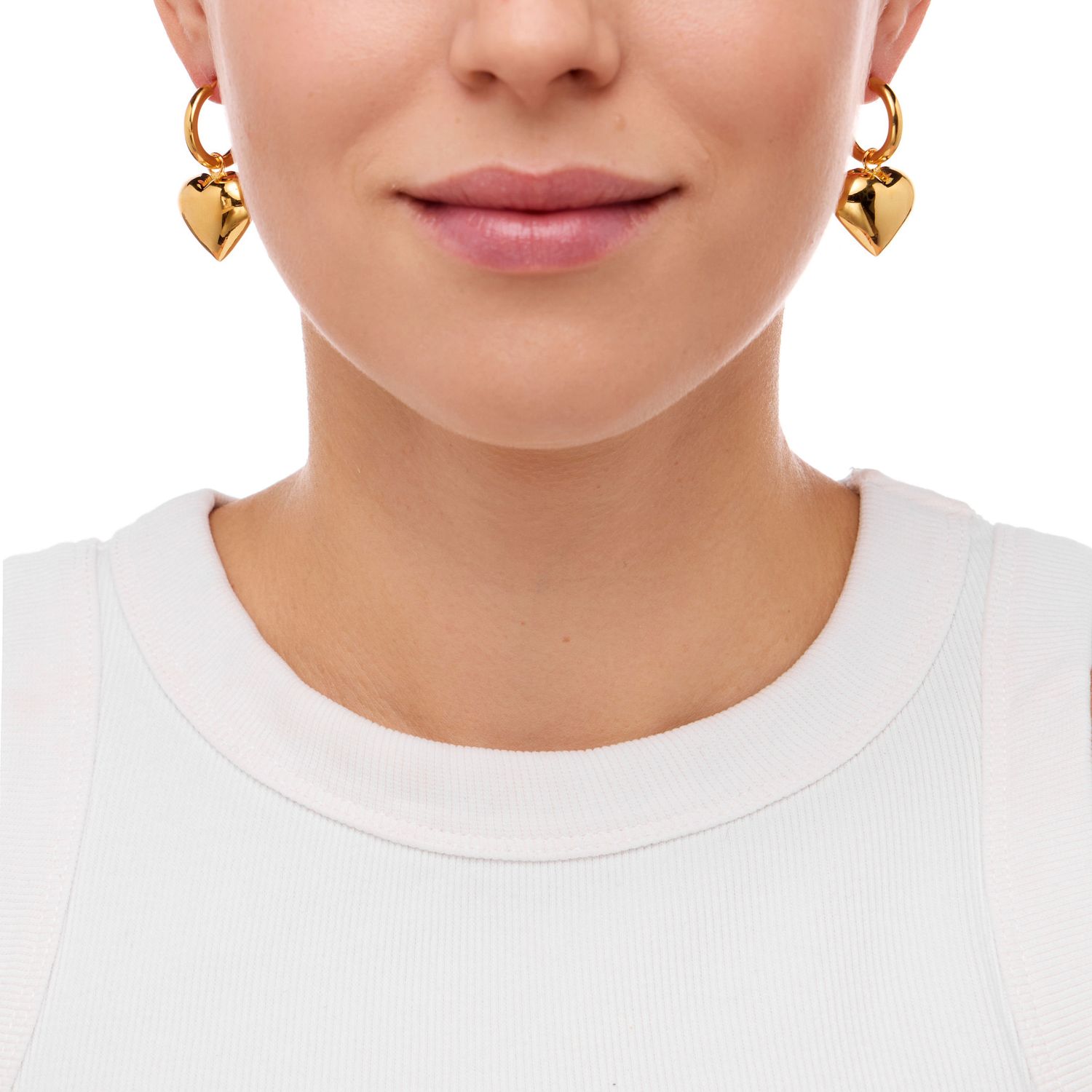 Серьги Heart Pendant Earrings