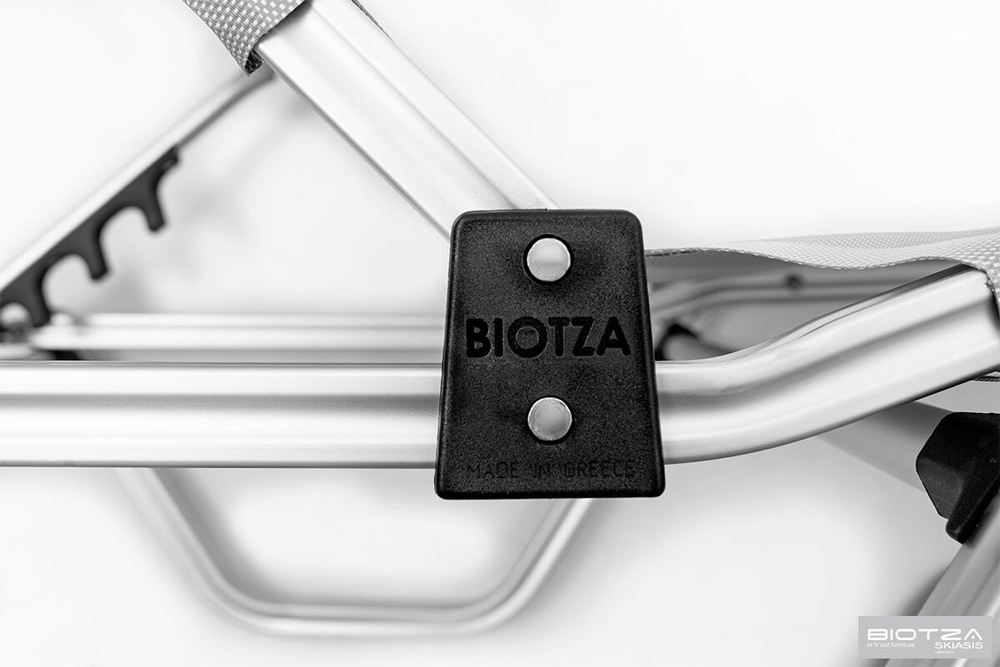 Шезлонг Biotza Dias алюминиевый, серый